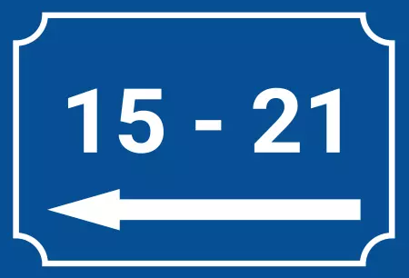  Strassen - Hausnummern 15 - 21 Bild