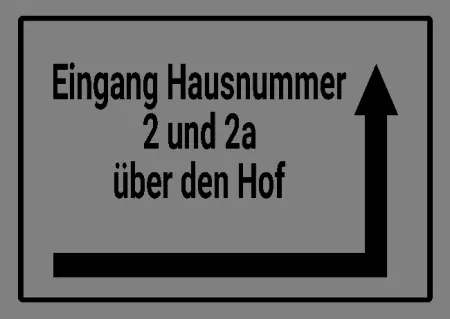  Strassen - Hausnummern Eingang Hausnummer 2 und 2a Bild