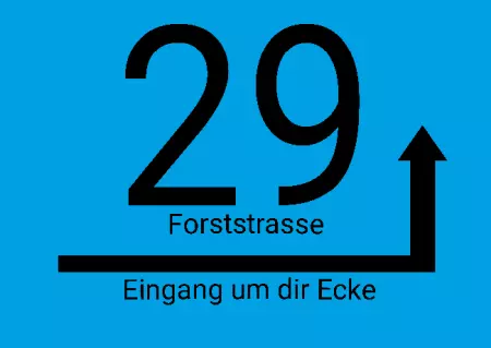  Strassen - Hausnummern Forststrasse 29 Bild