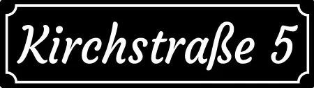 Strassen - Hausnummern Kirchstraße 5 Bild